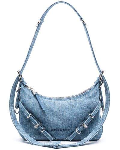 Givenchy Bolso de hombro Voyou vaquero - Azul