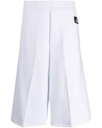 OAMC Logo-patch Cotton Track Shorts - White