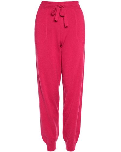 Eres Star Wool-cashmere Track Pants - Red
