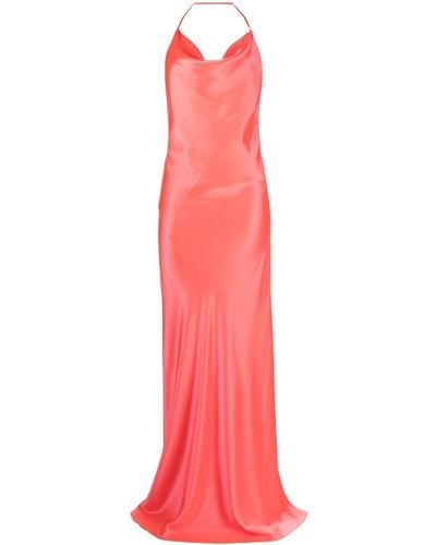 Michelle Mason Bias-cut Silk Gown - Pink