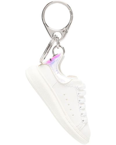 Alexander McQueen Holographic Sneaker Keyring - White