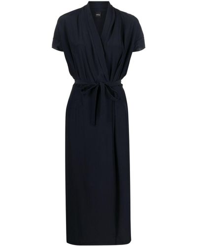 Aspesi タイフロント ドレス - ブルー