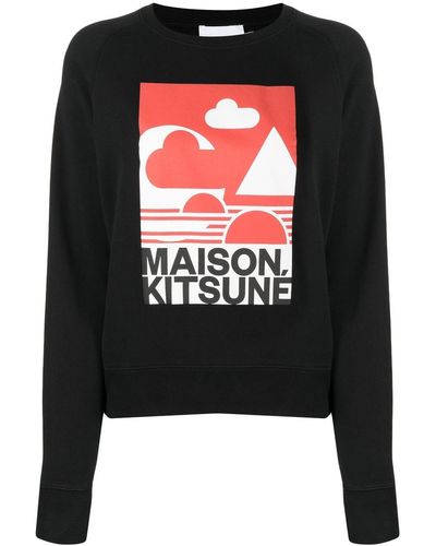 Maison Kitsuné Anthony Burrill Red Edition スウェットシャツ - ブラック