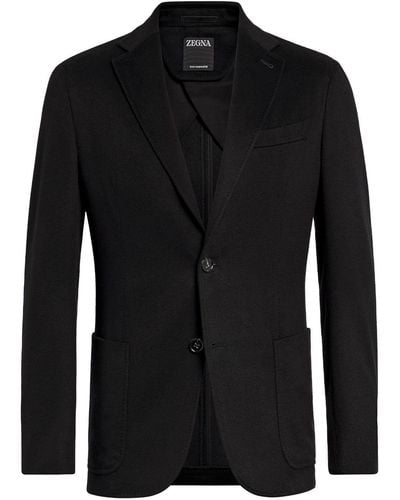 ZEGNA Oasi Cashmere Shirt Jacket - Black