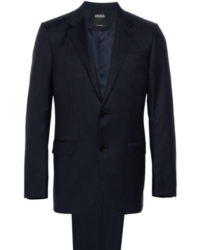 Zegna Blue Wool Suit