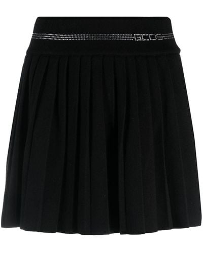 Gcds Minifalda Bling plisada - Negro