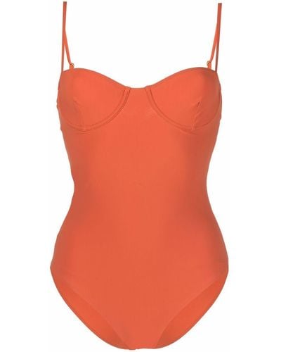 Totême Seam-detail One-piece Swimsuit - Orange