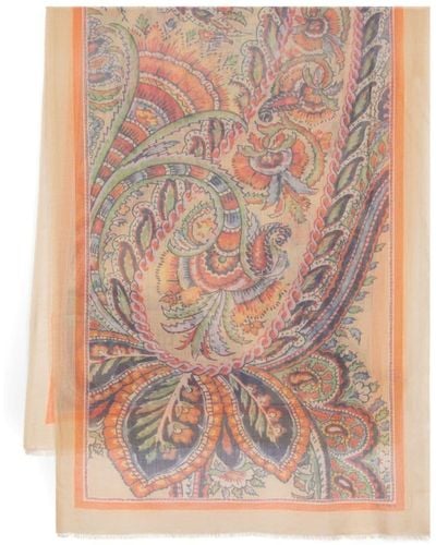 Etro Sciarpa con stampa paisley - Rosa