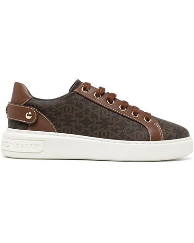Bally Low-top Panelled Trainers - Brown