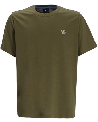 PS by Paul Smith Logo Cotton T-shirt - Green