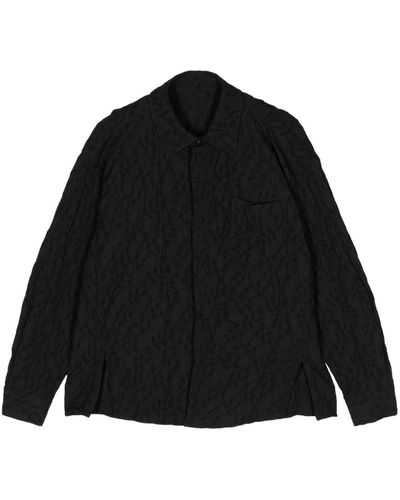 Adererror Matelassé Cotton-blend Shirt - Black