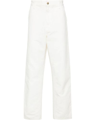 Carhartt Pantaloni Simple - Bianco