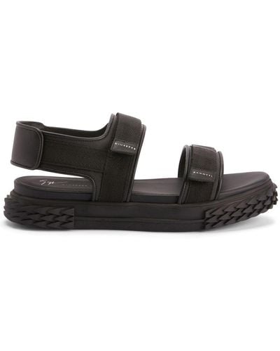 Giuseppe Zanotti Blabber Gummy Touch-strap Sandals - Black