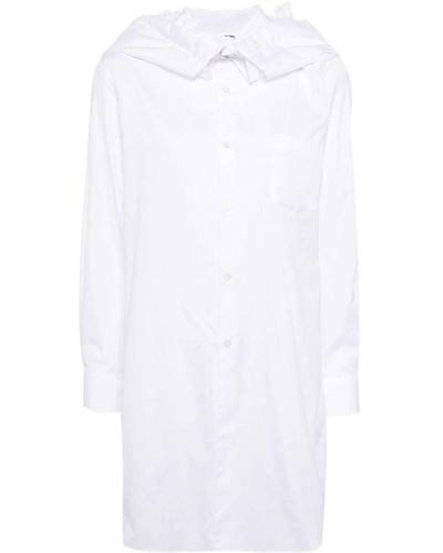 Comme des Garçons Hemd mit Kapuze - Weiß