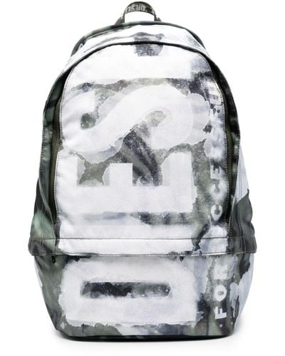 DIESEL Rave X Camouflage-print Backpack - Grey