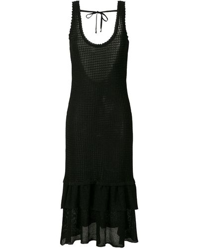 Olympiah Vestido Sable midi - Negro