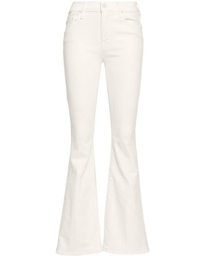 Mother Mid-rise Flared Jeans - White