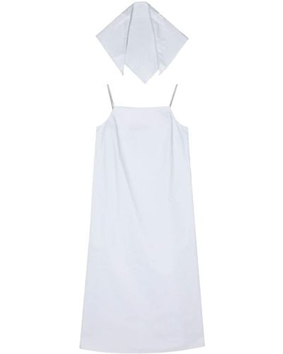 Sofie D'Hoore Dix Taffeta Midi Dress - White