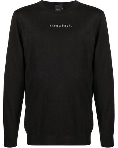 Throwback. グラフィック ロングtシャツ - ブラック