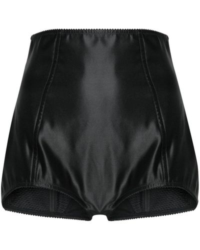 Dolce & Gabbana Kurze High-Waist-Shorts - Schwarz
