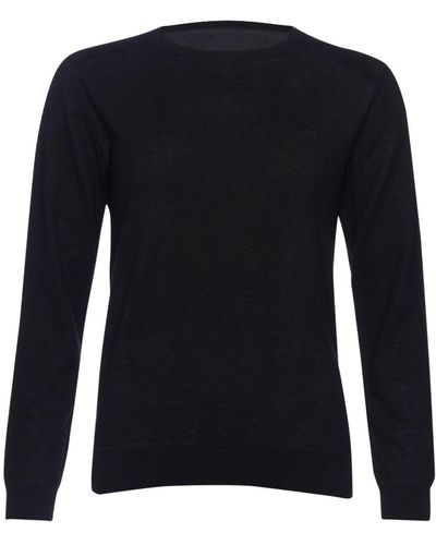 Eres Fine-knit Cashmere Sweater - Black