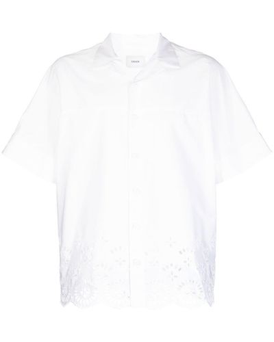 Erdem Hemd mit Lochstickerei - Weiß