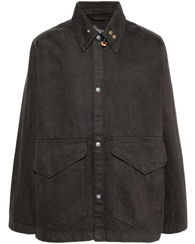Objects IV Life Chore Organic Cotton Shirt Jacket - Black