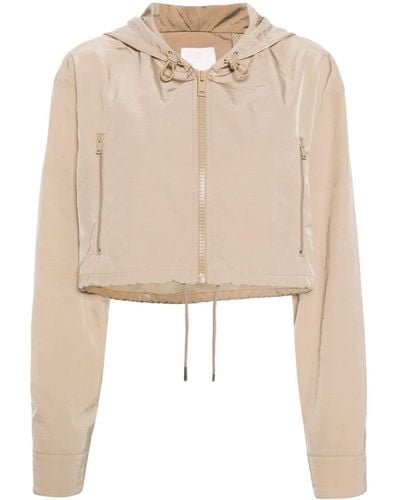 Givenchy Hooded Cropped Jacket - Natural