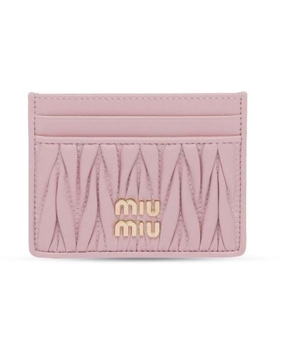 Miu Miu ミュウミュウ マテラッセ カードケース - ピンク