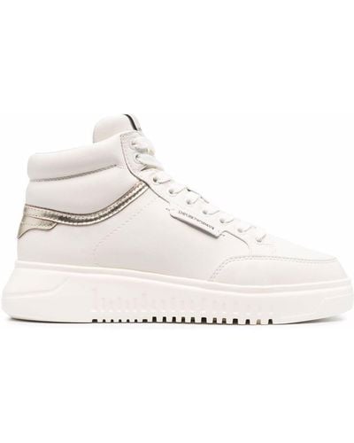 Emporio Armani Sneakers alte in pelle - Bianco