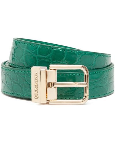 Dolce & Gabbana Cinturón con hebilla grabada - Verde