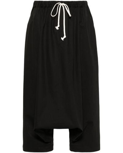 Yohji Yamamoto High Waist Shorts - Zwart