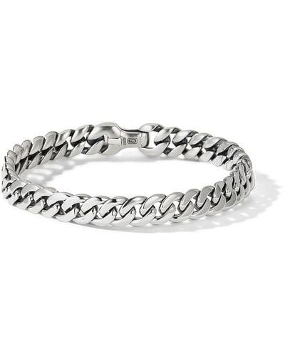 David Yurman Sterling Silver Curb Chain Bracelet - Metallic