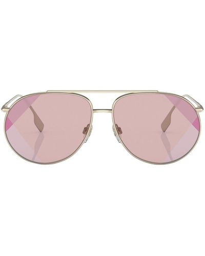 Burberry Gafas de sol Alice con montura estilo piloto - Rosa