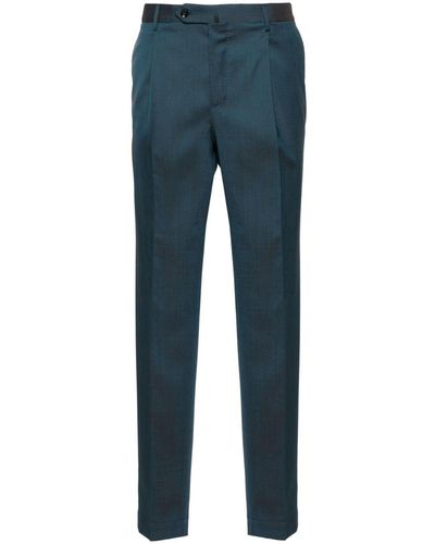 Incotex Super 120s Low-rise Tailored Trousers - Blue