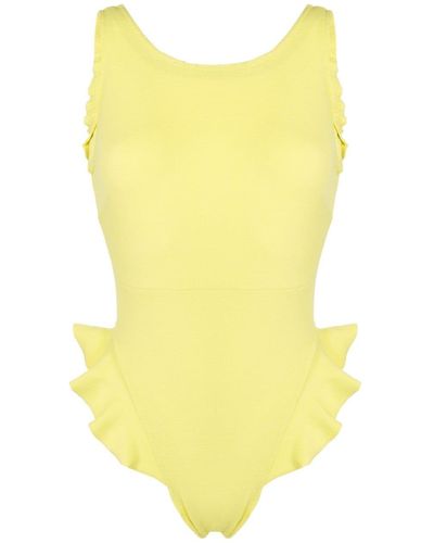 Clube Bossa Goya Ruffled Swimsuit - Yellow