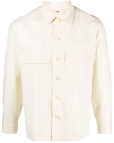 Barena Klassisches Hemd - Weiß