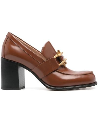 Bottega Veneta Monsieur 75mm Leather Court Shoes - Brown