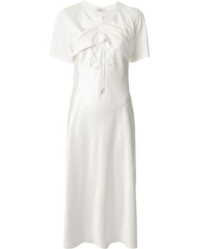 Goen.J Cutout Detail Flared Dress - White