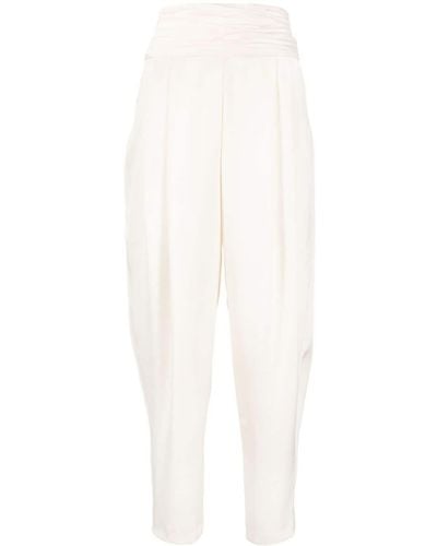 Vanina The Papillon Cropped Trousers - White