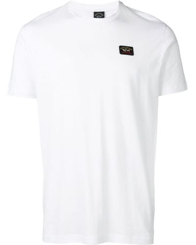 Paul & Shark T-Shirt mit Logo-Patch - Weiß