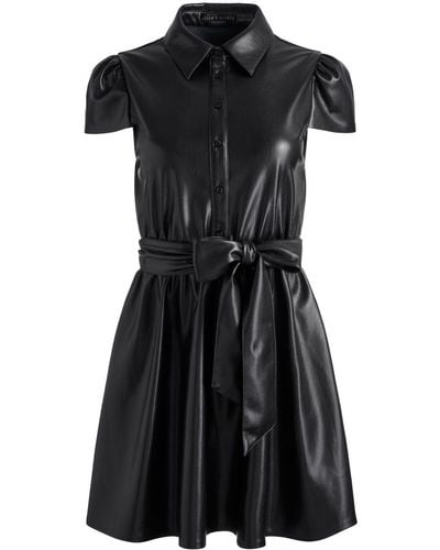 Alice + Olivia Mini-jurk Met Gestrikte Taille - Zwart