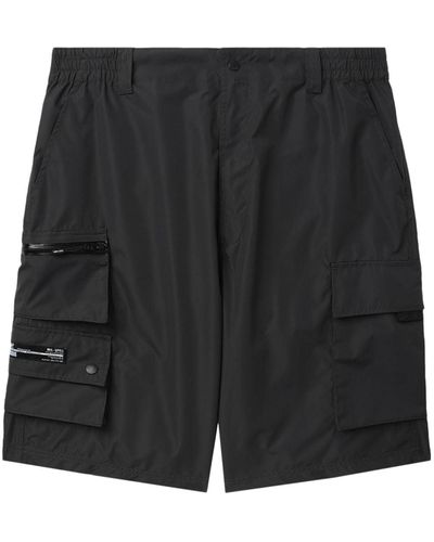 Izzue Elasticated Cargo Shorts - Black