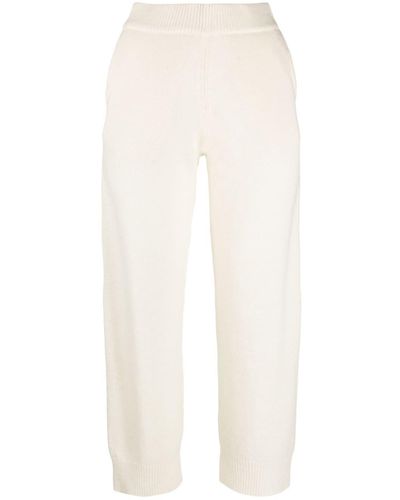 Liska Knitted Cahmere Track Pants - Natural
