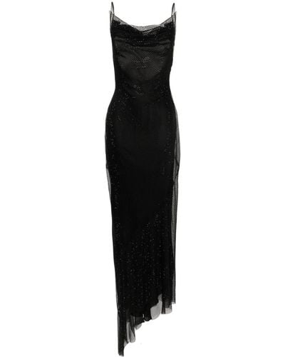 Philosophy Di Lorenzo Serafini Rhinestone-embellished Maxi Dress - Black