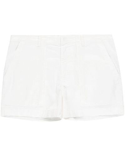 Nili Lotan Schmale Utility-Shorts - Weiß