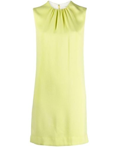 Lanvin Round-neck Sleeveless Minidress - Yellow