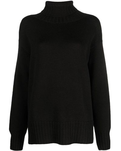 Drumohr Knitted Roll-neck Sweater - Black
