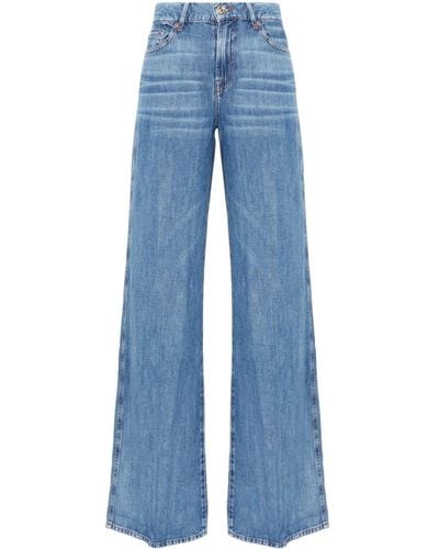 7 For All Mankind Lotta high-rise flared jeans - Blau