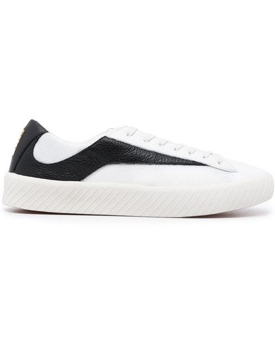 BY FAR Logo-patch Lace-up Trainers - White